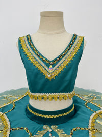 Teal Gold Arabian Classical Tutu