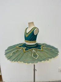 Teal Gold Arabian Classical Tutu