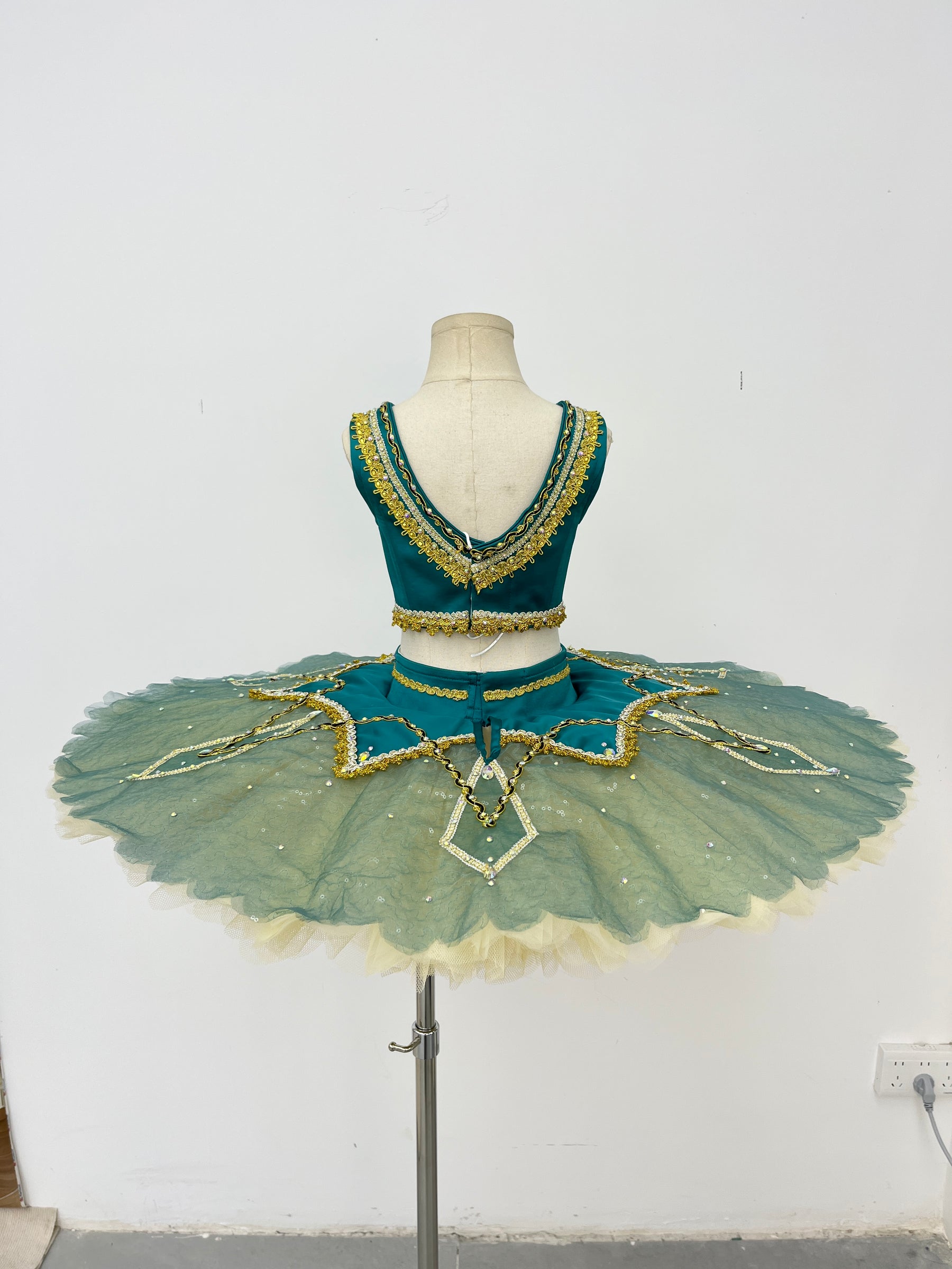 Teal Gold Arabian Classical Tutu