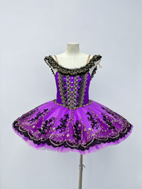 Royal Purple Black Lace Classical Tutu