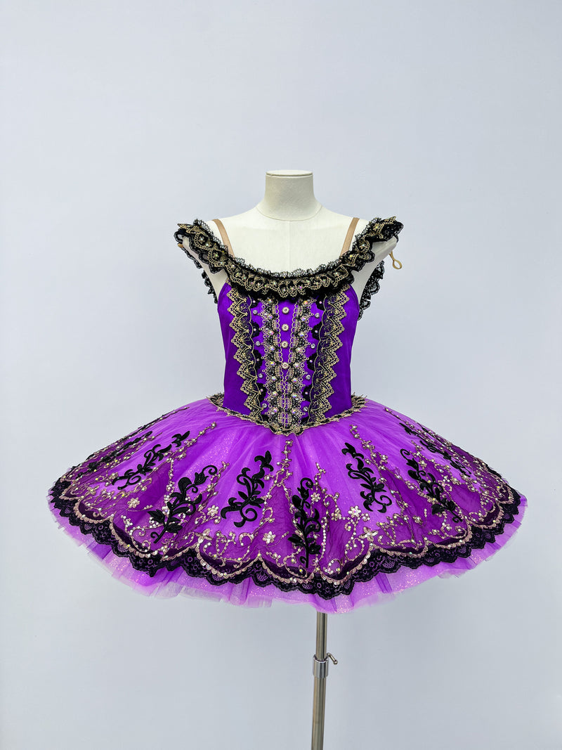 Royal Purple Black Lace Classical Tutu