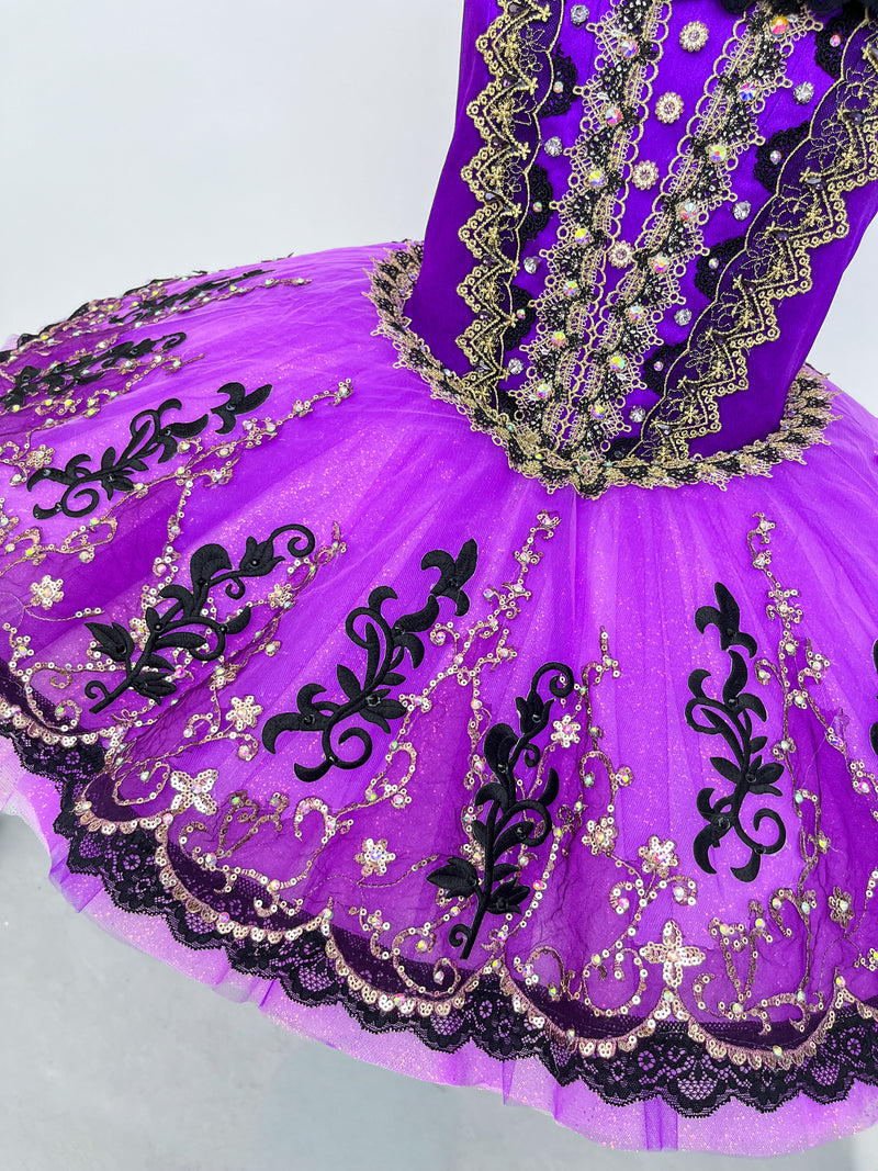 Royal Purple Black Lace Classical Tutu