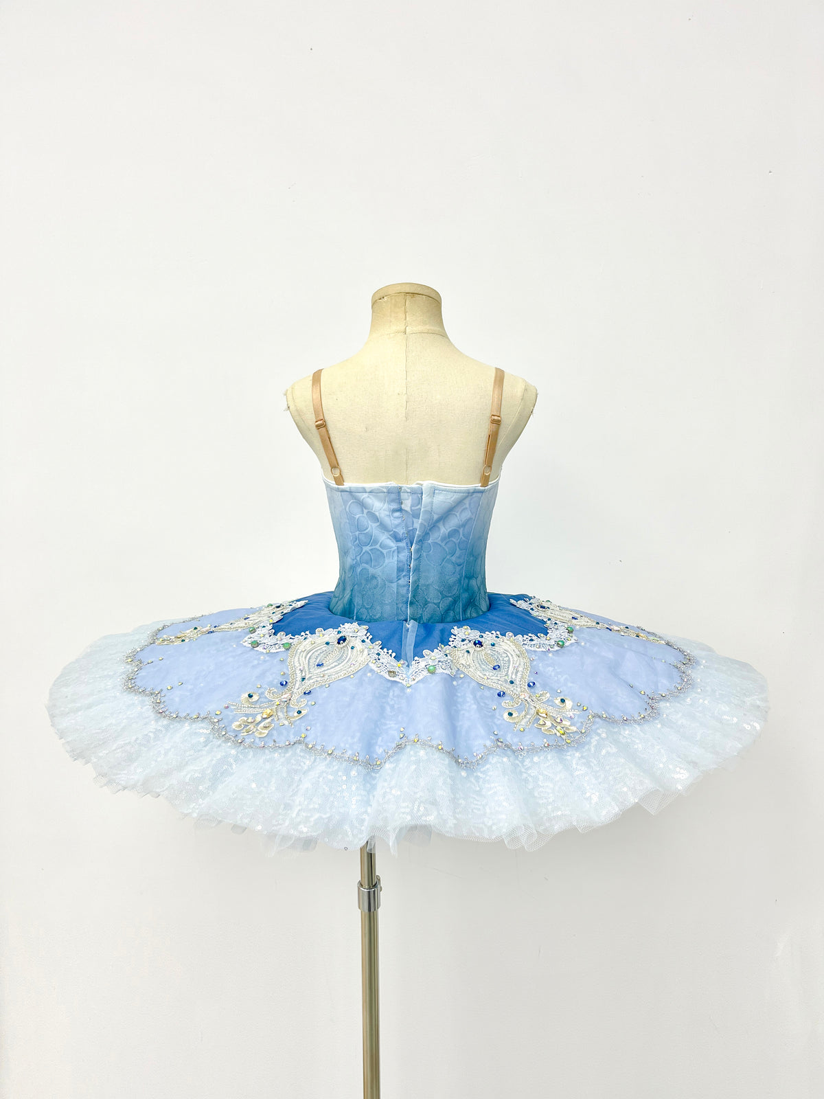 Ice Blue Silver Jewel Classical Tutu