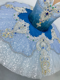 Ice Blue Silver Jewel Classical Tutu