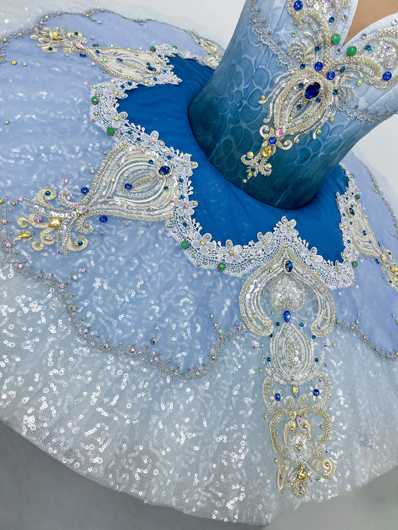 Ice Blue Silver Jewel Classical Tutu