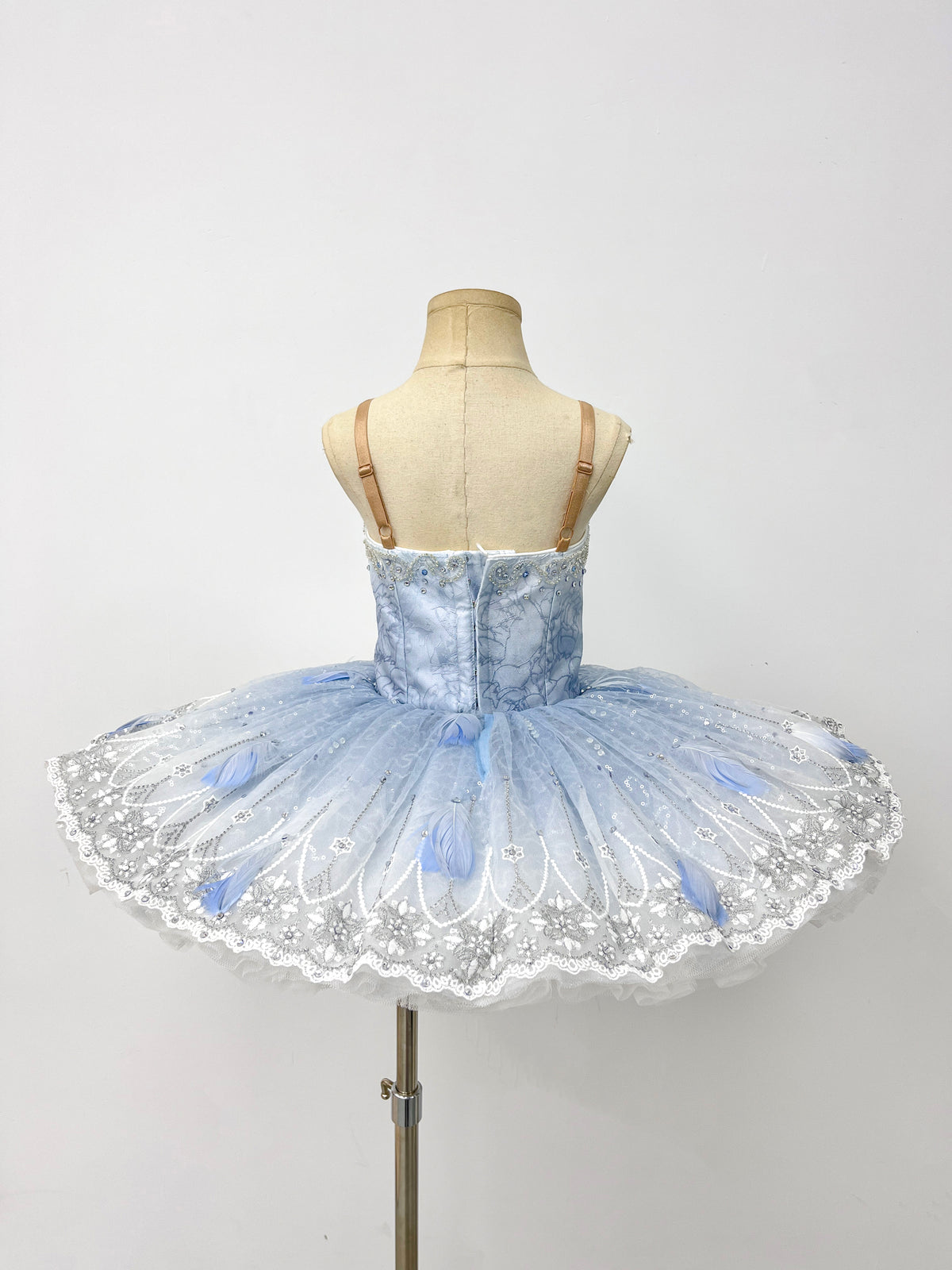 Powder Blue Silver Lace Classical Tutu