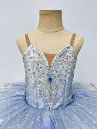 Powder Blue Silver Lace Classical Tutu