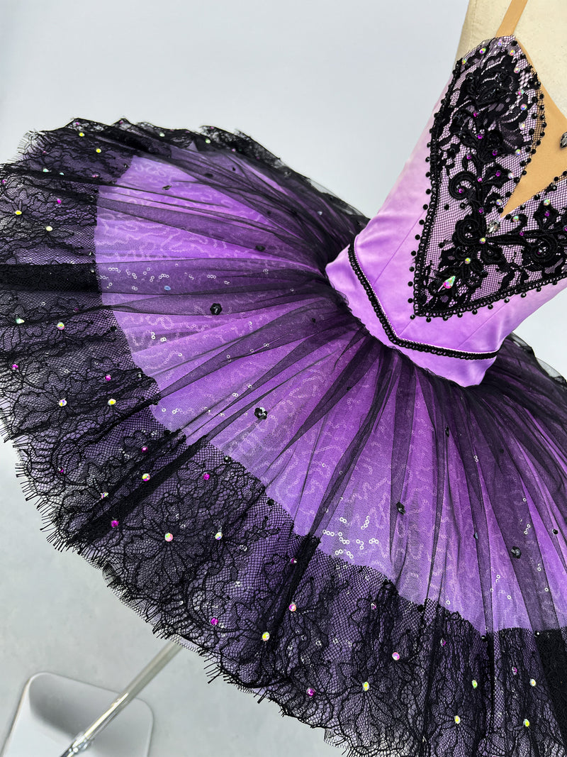 Violet Black Lace Classical Tutu