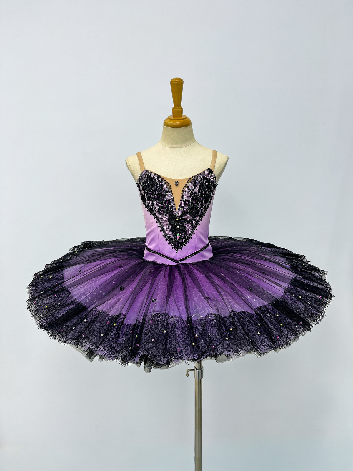 Violet Black Lace Classical Tutu
