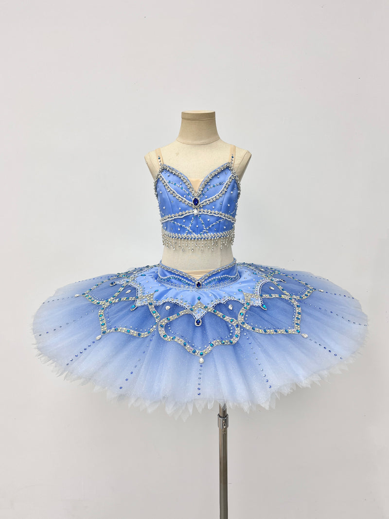 Royal Blue Silver Two-Piece Classical Tutu