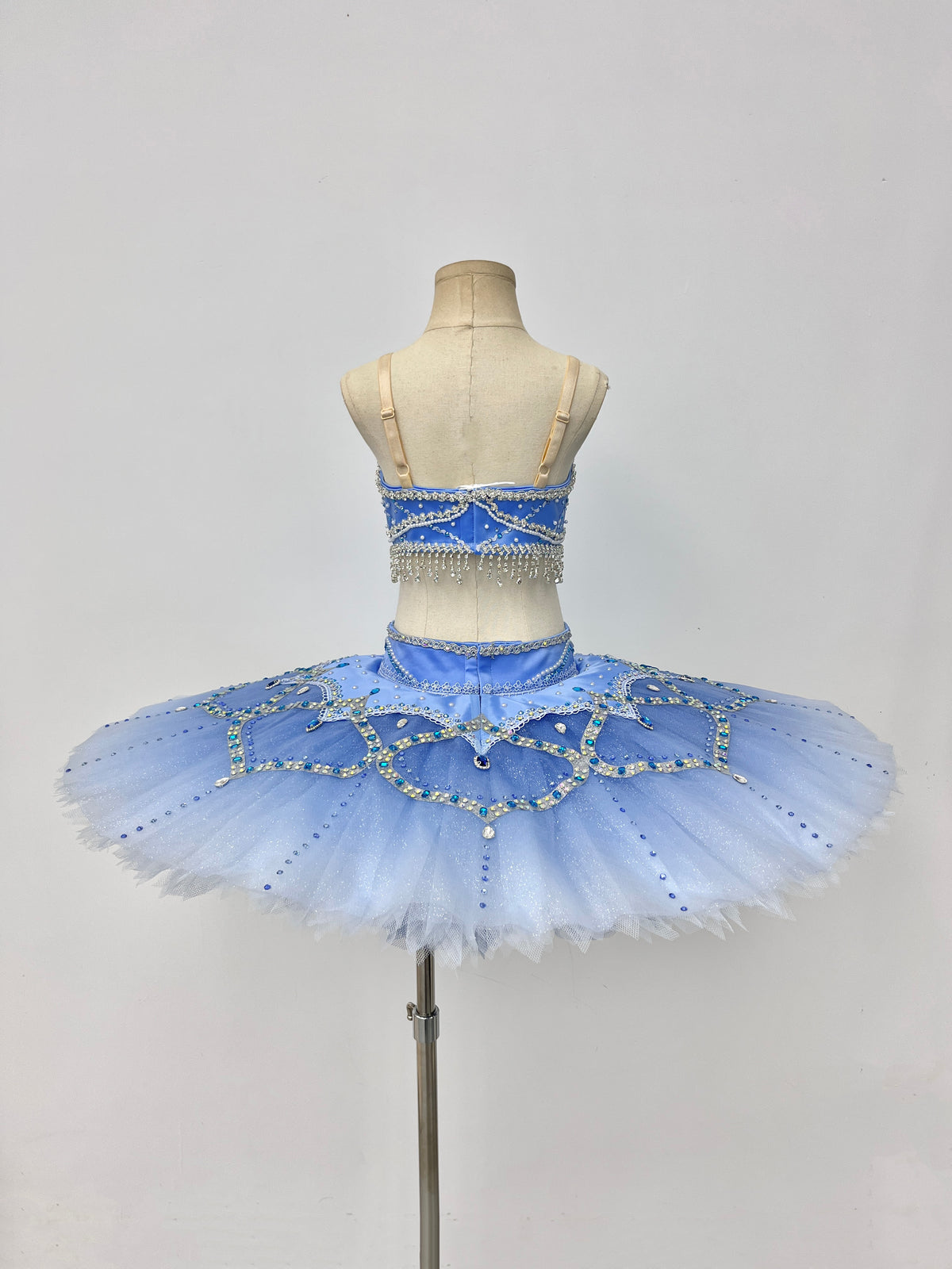 Royal Blue Silver Two-Piece Classical Tutu