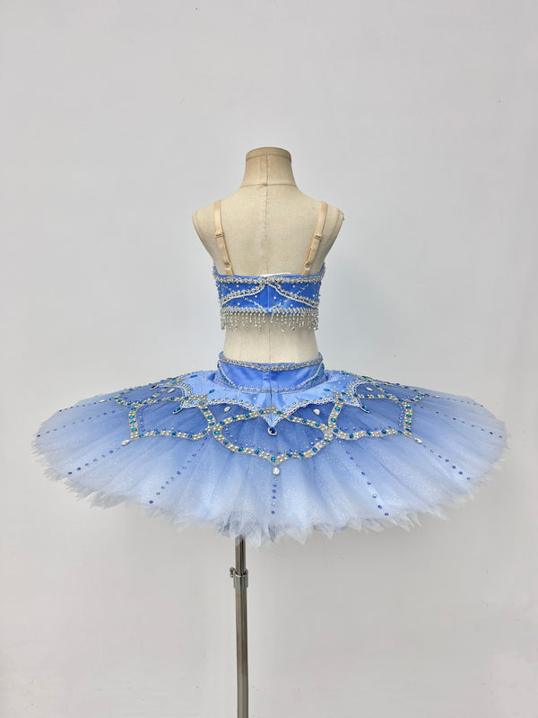 Royal Blue Silver Two-Piece Classical Tutu