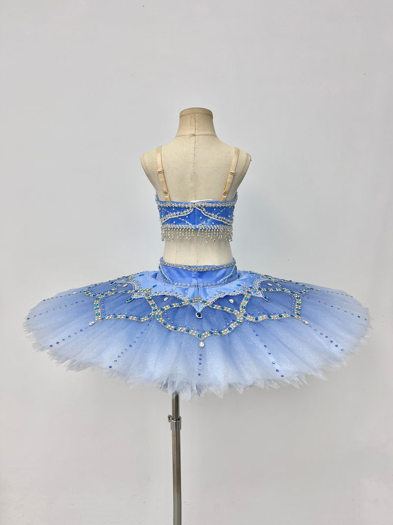 Royal Blue Silver Two-Piece Classical Tutu