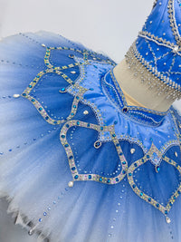 Royal Blue Silver Two-Piece Classical Tutu