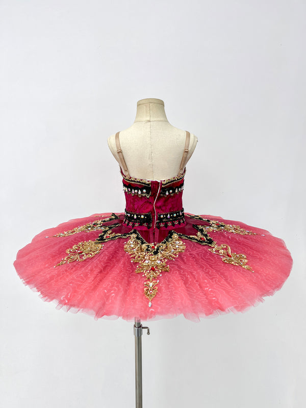 Raspberry Gold Baroque Classical Tutu