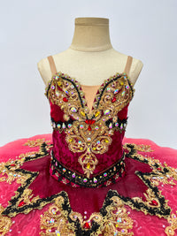 Raspberry Gold Baroque Classical Tutu