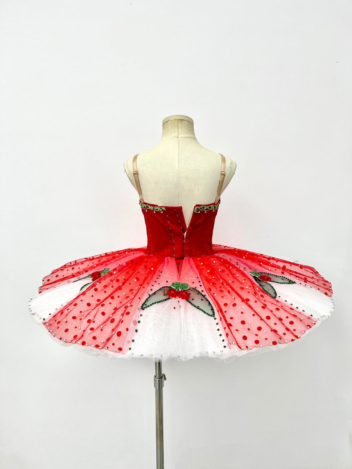 Scarlet White Berry Classical Tutu