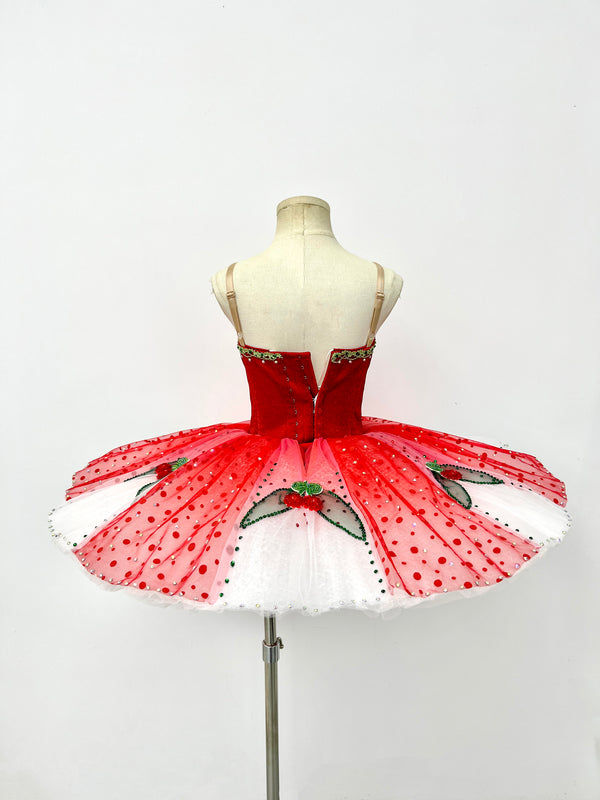 Scarlet White Berry Classical Tutu