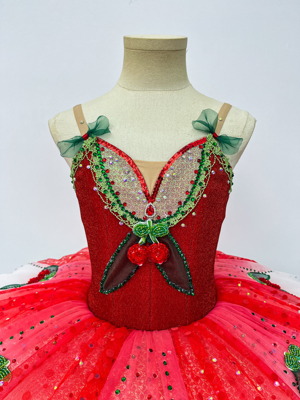 Scarlet White Berry Classical Tutu