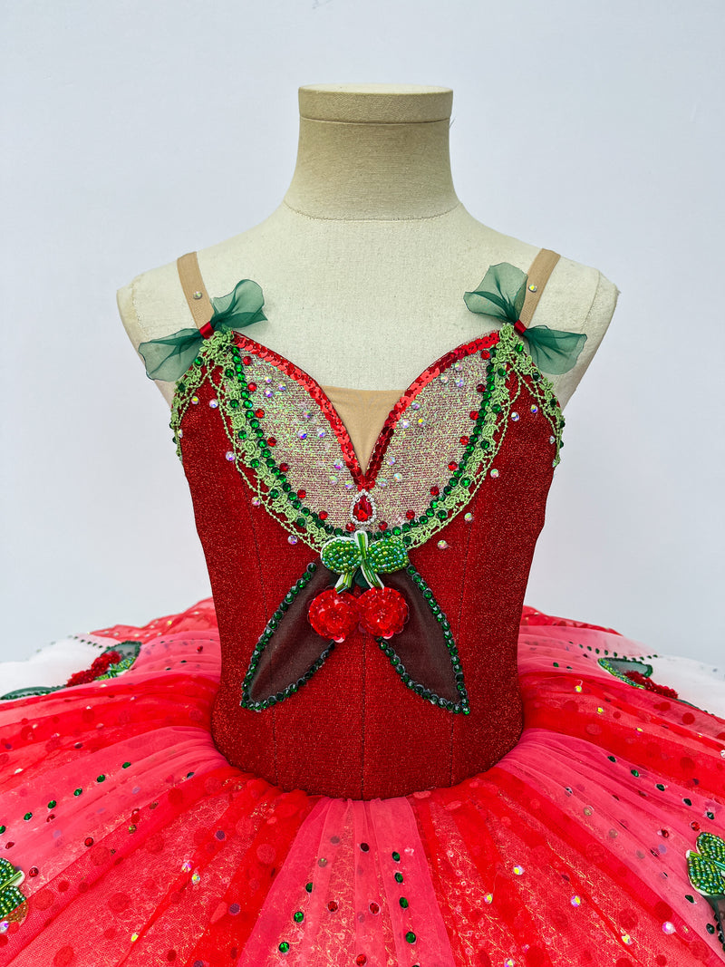 Scarlet White Berry Classical Tutu