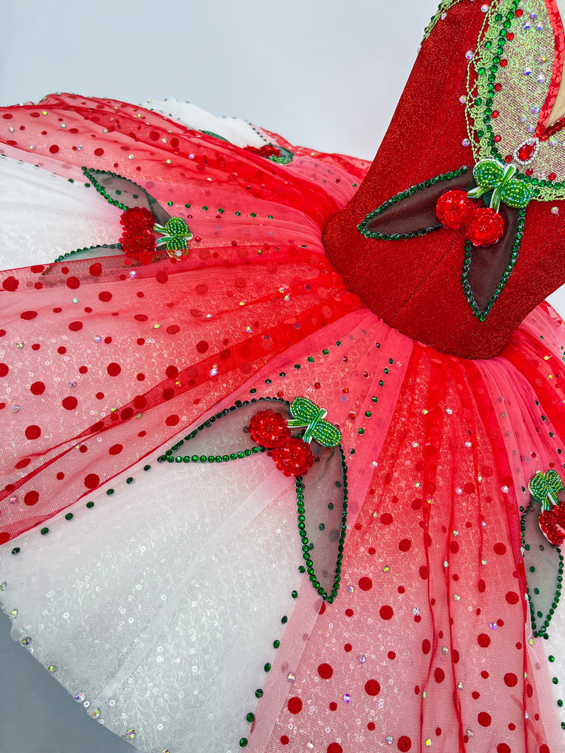 Scarlet White Berry Classical Tutu
