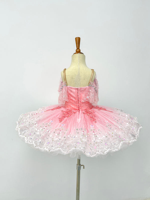 Rose Pink Crystal Lace Classical Tutu