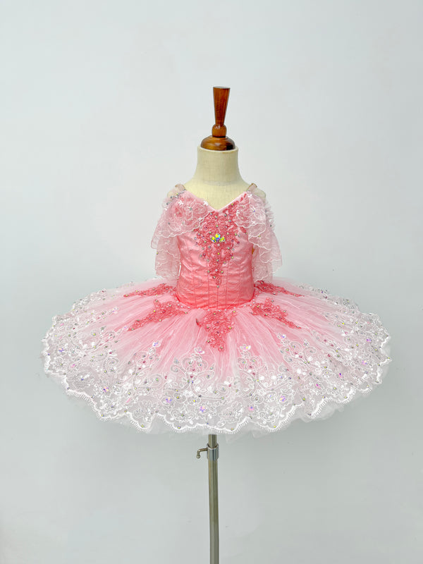 Rose Pink Crystal Lace Classical Tutu