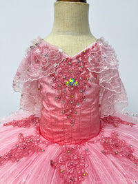 Rose Pink Crystal Lace Classical Tutu