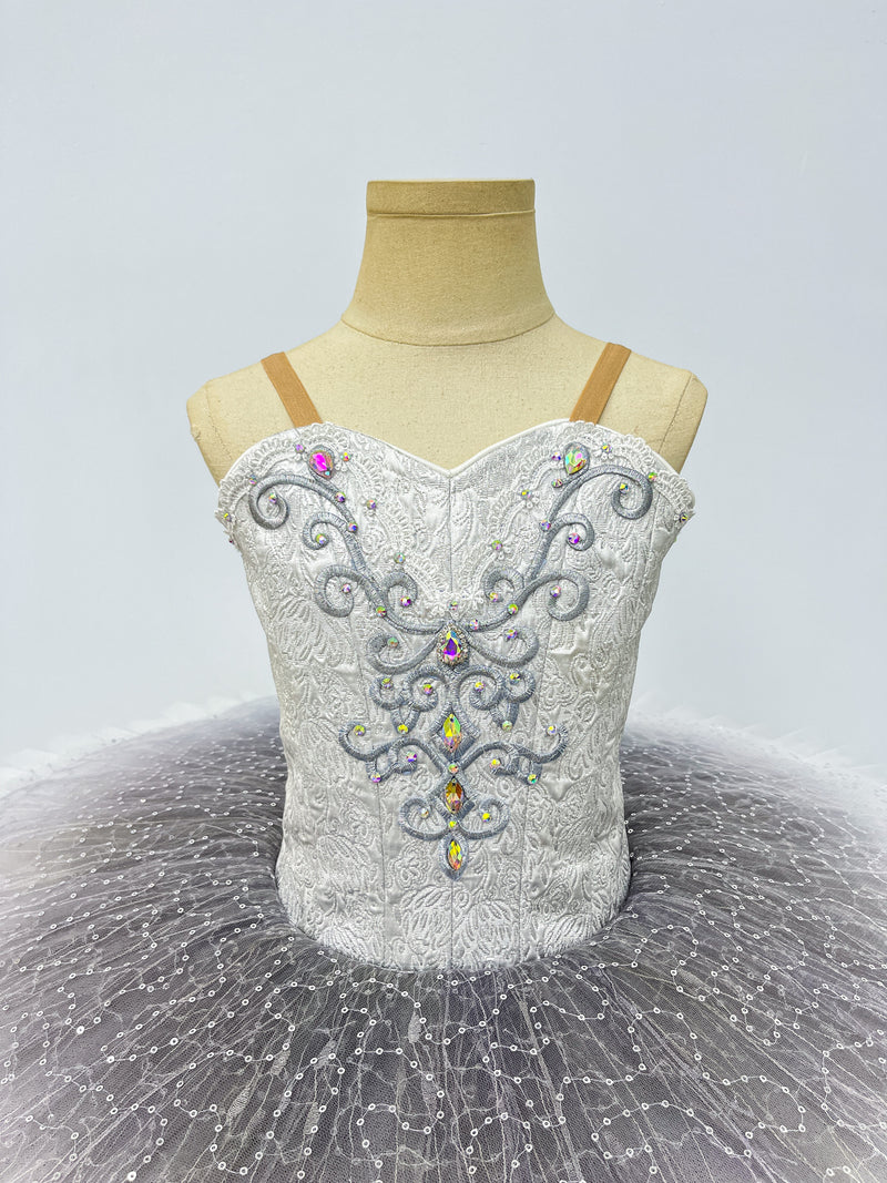 Silver Ombre Crystal Classical Tutu