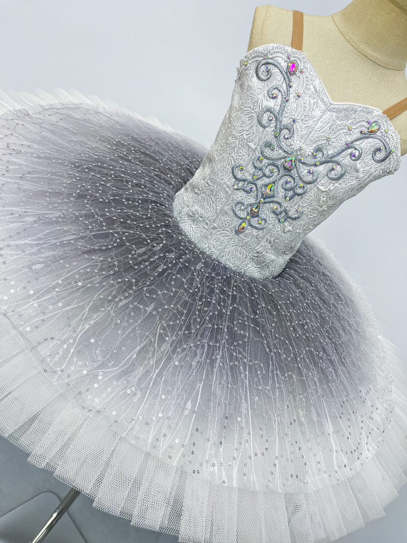 Silver Ombre Crystal Classical Tutu