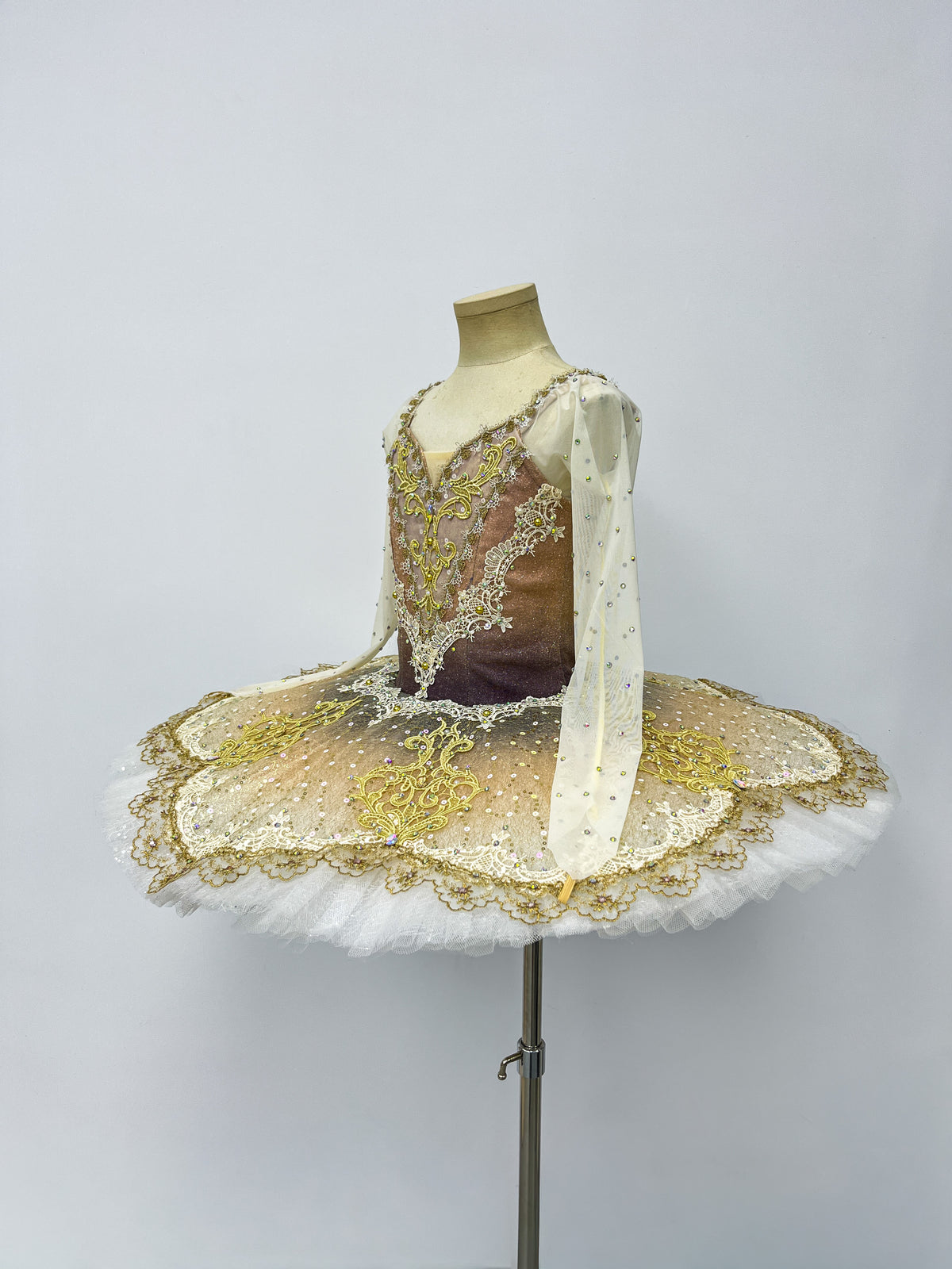 Champagne Gold Long-Sleeve Classical Tutu