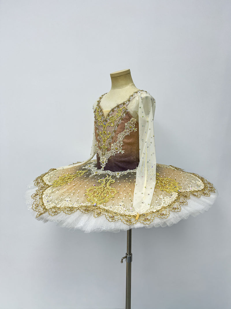Champagne Gold Long-Sleeve Classical Tutu