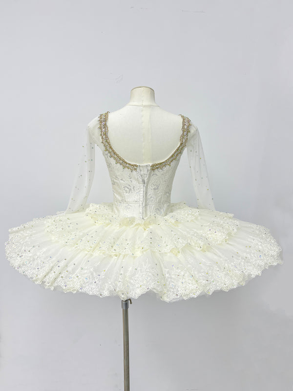 Ivory Gold Long-Sleeve Classical Tutu