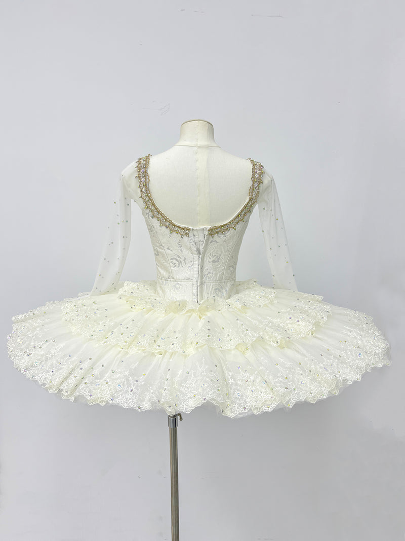 Ivory Gold Long-Sleeve Classical Tutu
