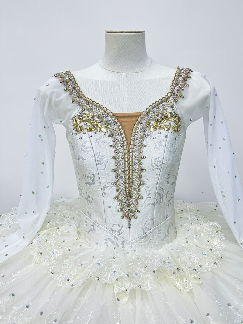 Ivory Gold Long-Sleeve Classical Tutu