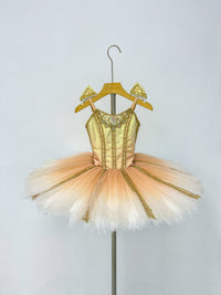 Peach Gold Ribbon Classical Tutu