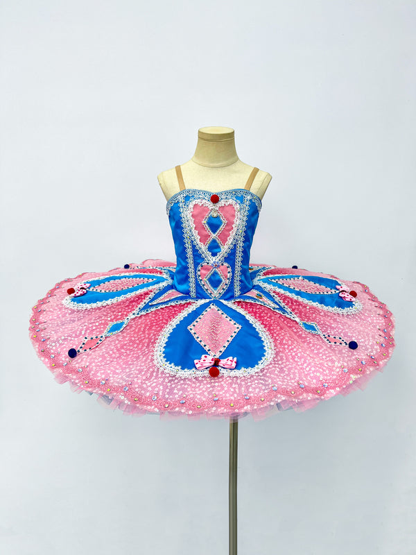 Pink Blue Harlequin Classical Tutu