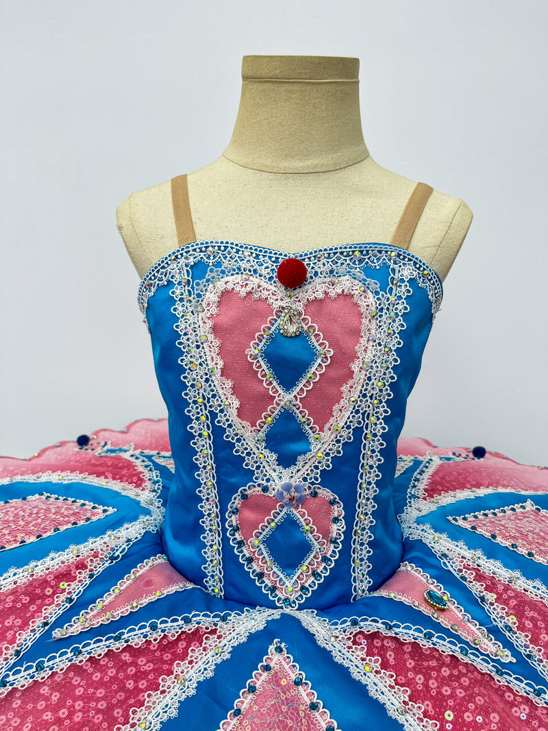 Pink Blue Harlequin Classical Tutu