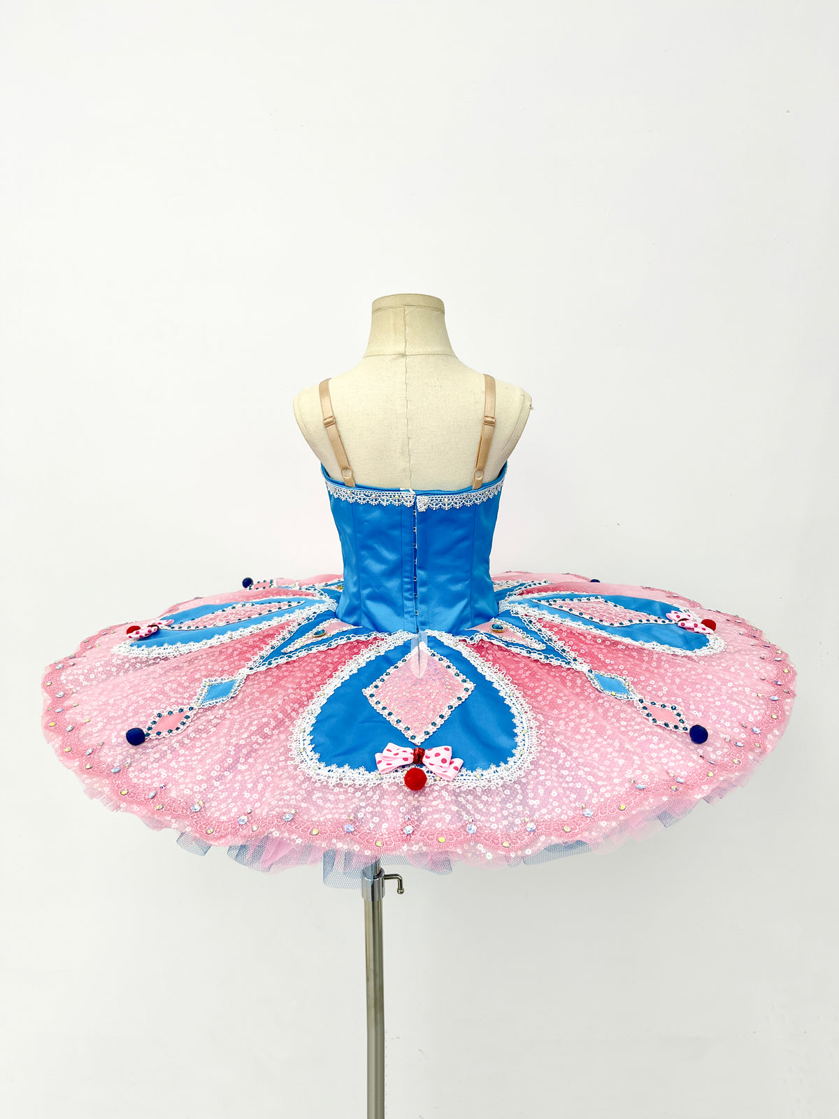 Pink Blue Harlequin Classical Tutu