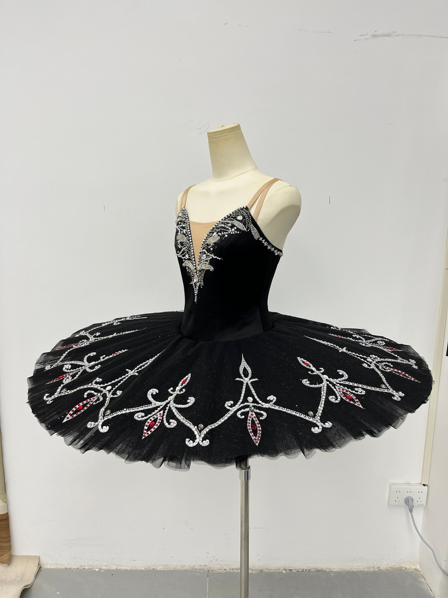Black Silver Ruby Classical Tutu