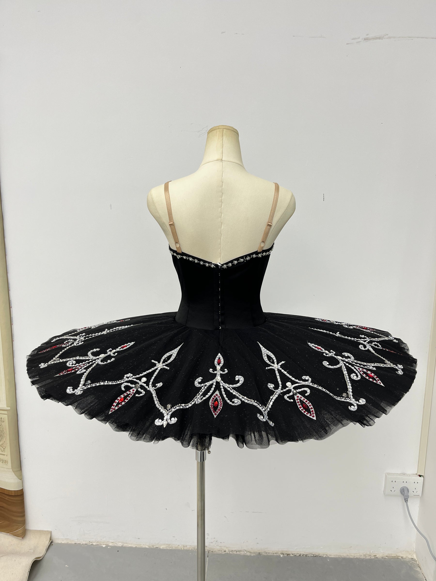 Black Silver Ruby Classical Tutu