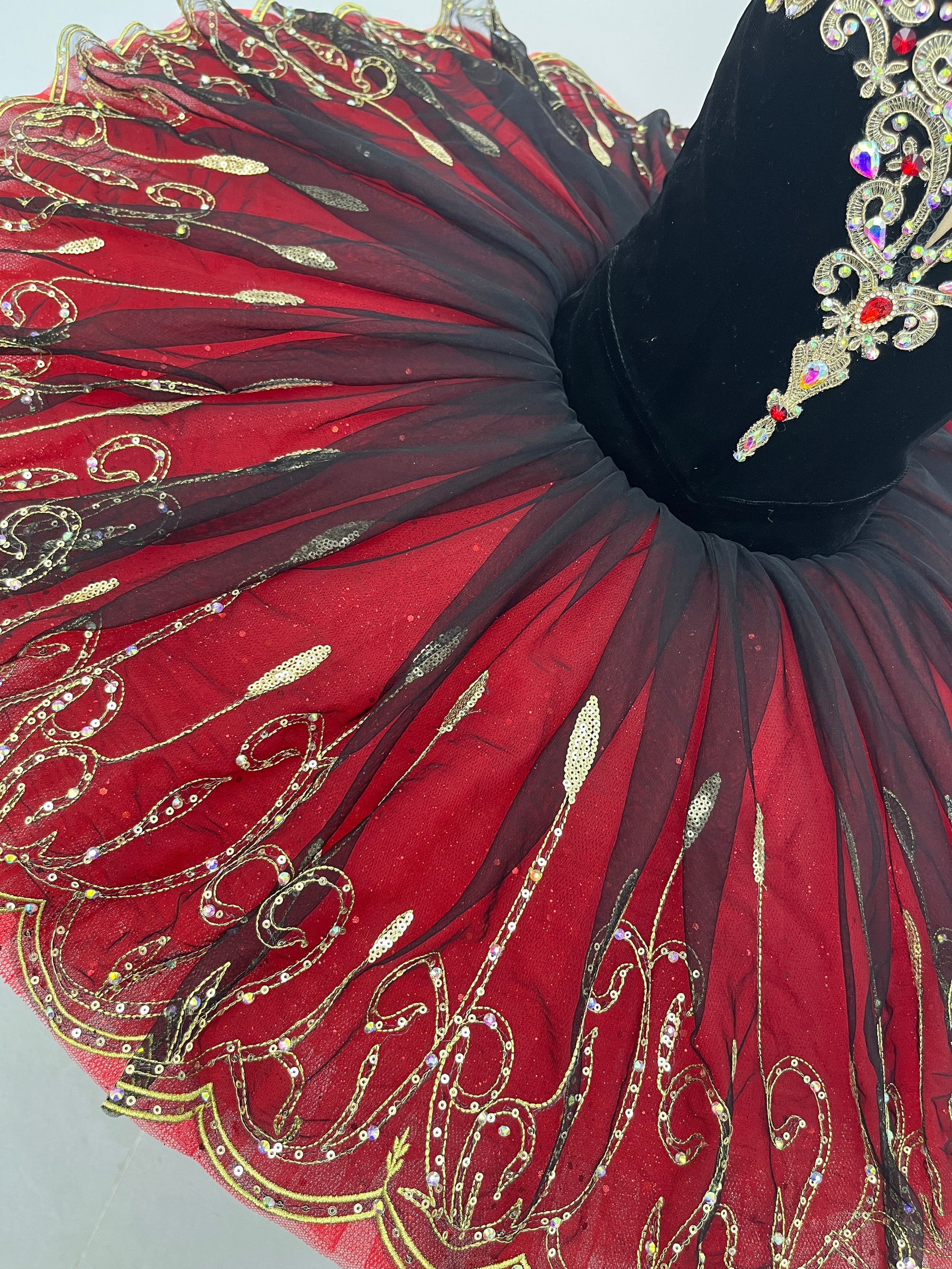 Black Ruby Flame Classical Tutu