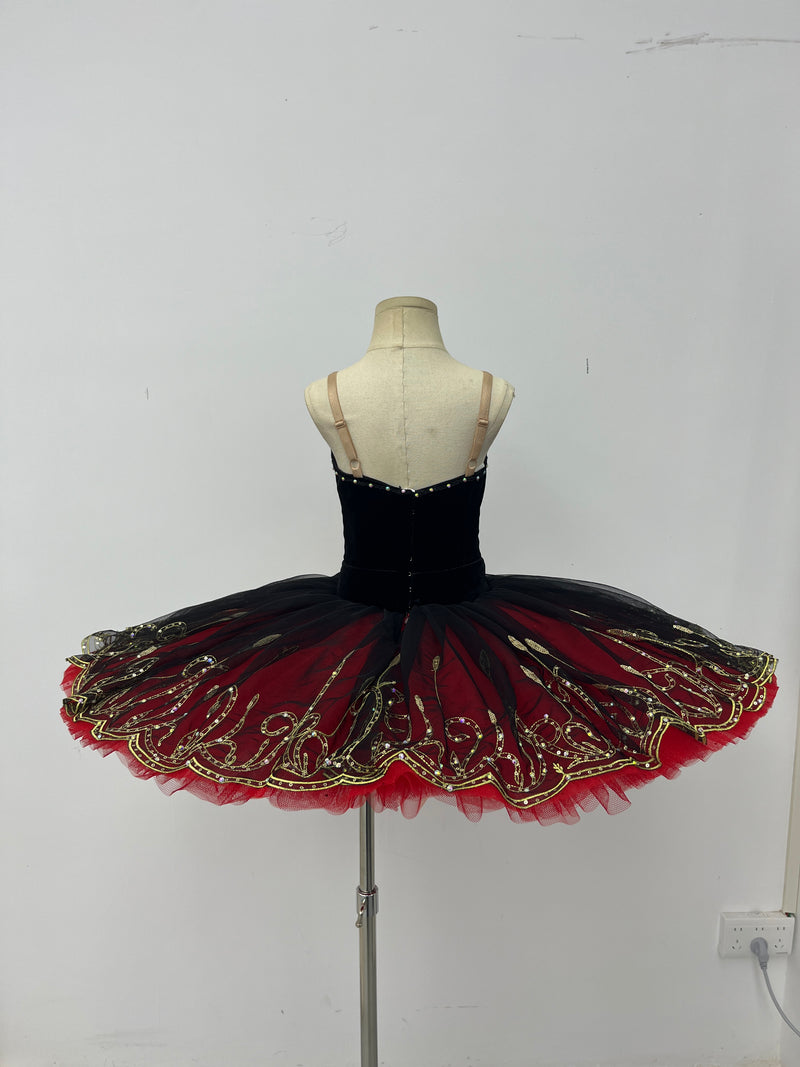 Black Ruby Flame Classical Tutu