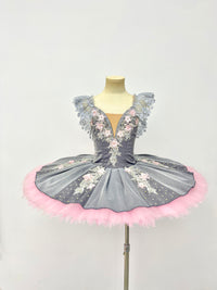 Silver Blush Floral Classical Tutu