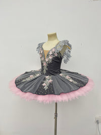 Silver Blush Floral Classical Tutu