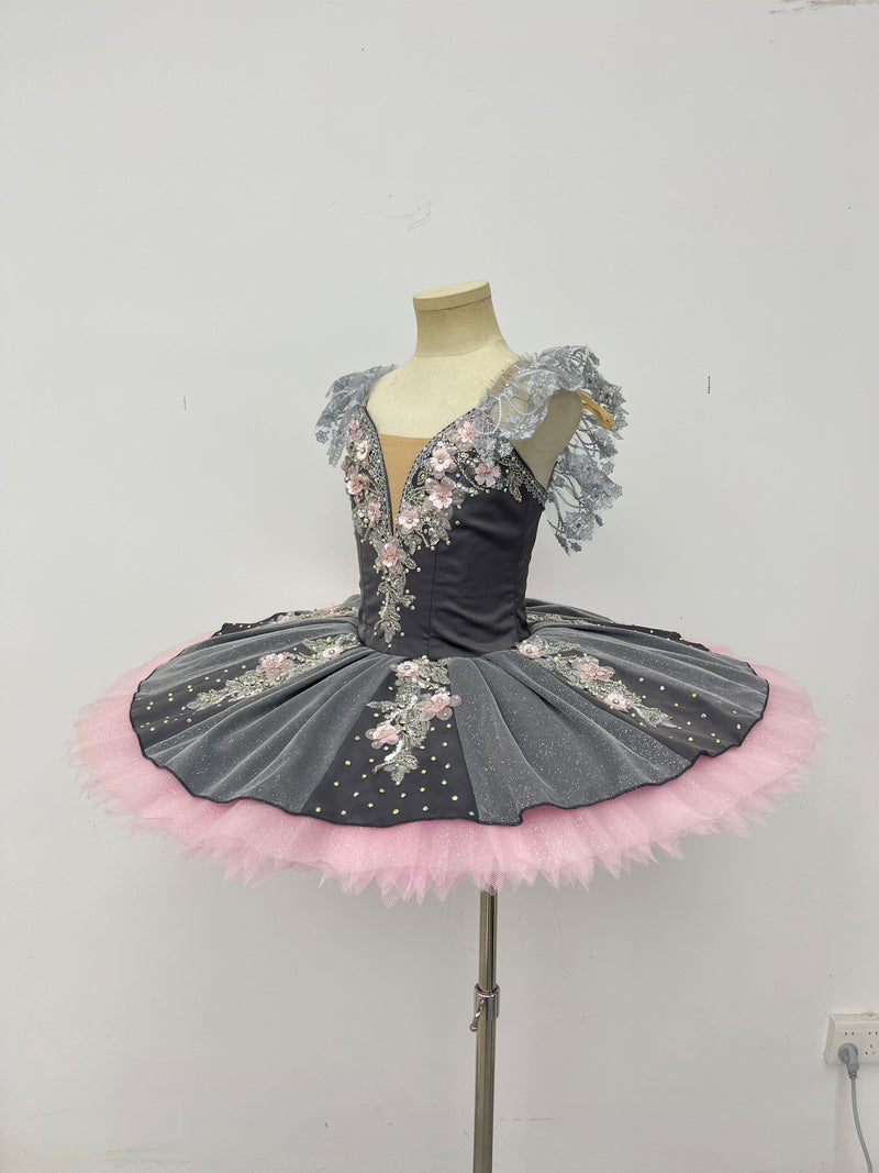 Silver Blush Floral Classical Tutu
