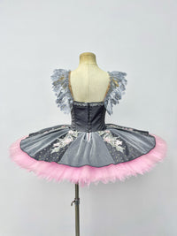 Classical Silver Blush Floral Tutu