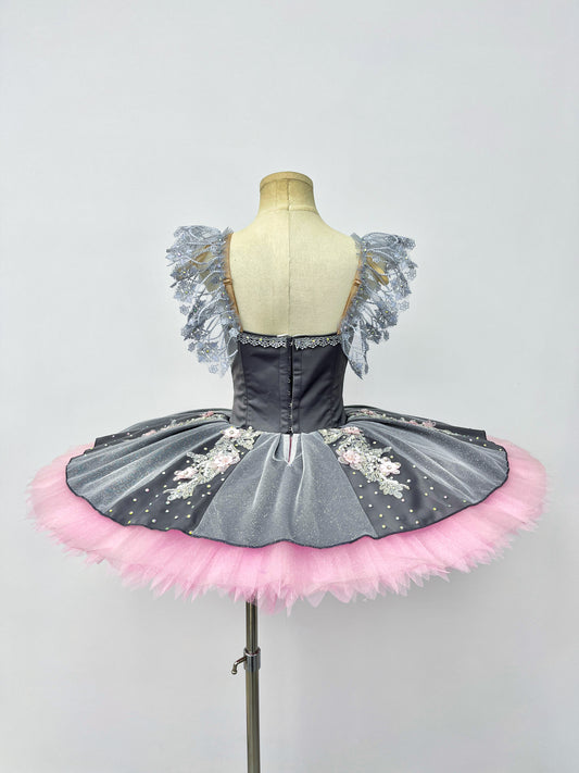 Classical Silver Blush Floral Tutu