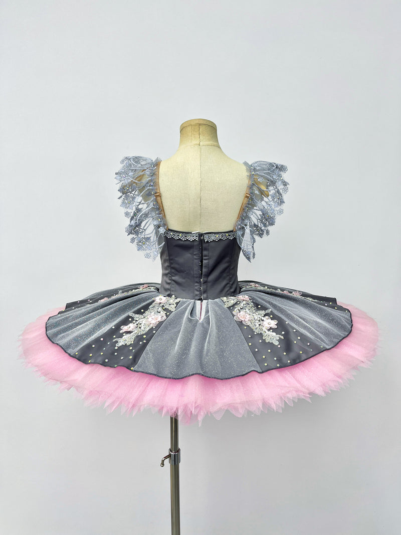 Classical Silver Blush Floral Tutu