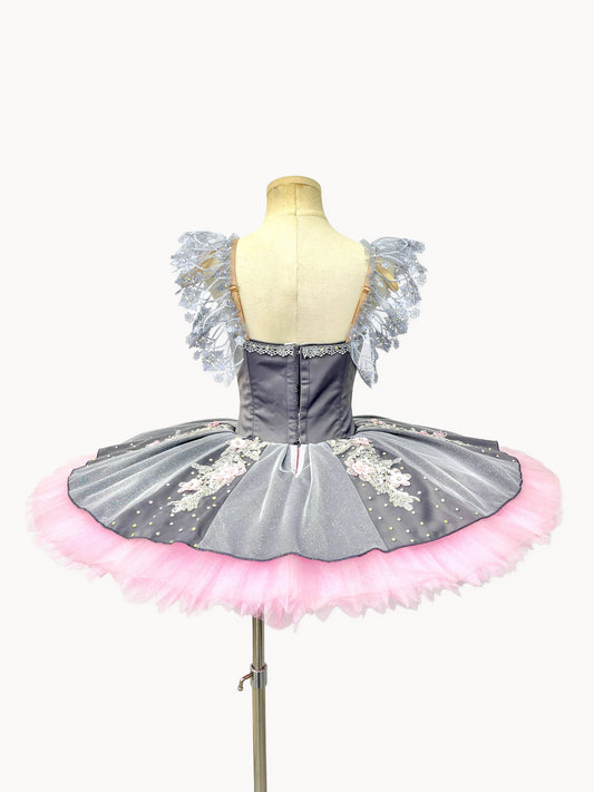 Silver Blush Floral Classical Tutu